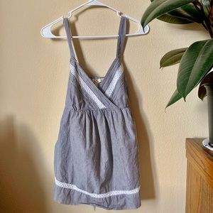 Maternity striped tank top